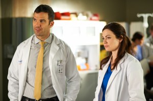 Benjamin Ayers as Zach Miller and Erica Durance as Alex Reid