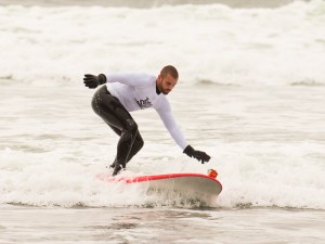 Rob attempting to Hang Ten