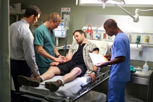 Michael Shanks as Charlie Harris and Danso Gordon as Rian