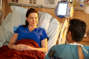 Erica Durance (Alex Reid) and Huse Madhavji (Shahir Hamza)