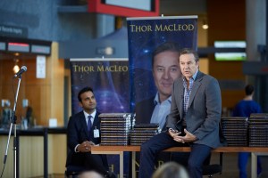 Huse Madhavji as Shahir Hamza and Currie Graham as Thor MacLeod 