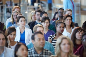 Dr. Alex Reid (Erica Durance), Dr. Maggie Lin (Julia Taylor Ross), and Dr. Dana Kinney (Wendy Crewson)