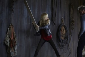 Laura Vandervoort as Elena Michaels and James McGowan as Malcolm Danvers