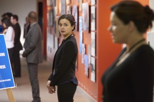 Julia Taylor Ross as Maggie Lin and Erica Durance as Alex Reid