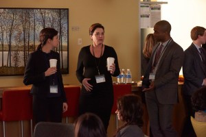 Julia Taylor Ross (Dr. Maggie Lin), Erica Durance (Dr. Alex Reid) and Danso Gordon (Dr. Rian Larouche) 
