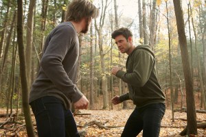 Greyston Holt as Aleister/"Clay Danvers" and Steve Lund as Nick Sorrentino