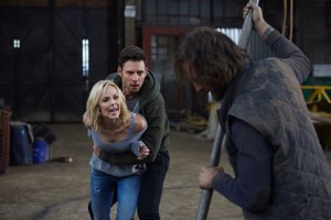 Laura Vandervoort as Elena Michaels, Steve Lund as Nick Sorrentino and Greg Bryk as Jeremy Danvers