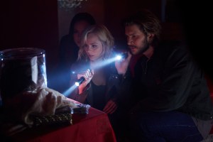 Laura Vandervoort as Elena Michaels and Greyston Holt as Clay Danver