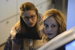 "Livewire" -- When an accident transforms a volatile CatCo employee into the villainous Livewire, she targets Cat (Calista Flockhart, right) and Supergirl (Melissa Benoist, left), on SUPERGIRL, Monday, Nov. 23 (8:00-9:00 PM, ET/PT) on the CBS Television Network. Photo: Darren Michaels/Warner Bros. Entertainment Inc. é 2015 WBEI. All rights reserved.