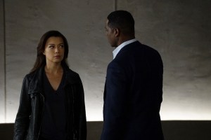 MARVEL'S AGENTS OF S.H.I.E.L.D. - "Chaos Theory" - As Daisy and the team fight to protect Inhumans, S.H.I.E.L.D. discovers the shocking truth about one of their biggest foes. Meanwhile, Fitz helps Simmons recover information that could lead them back through the portal, on "Marvel's Agents of S.H.I.E.L.D.," TUESDAY, NOVEMBER 10 (9:00-10:00 p.m., ET) on the ABC Television Network. (ABC/Byron Cohen) MING-NA WEN, BLAIR UNDERWOOD