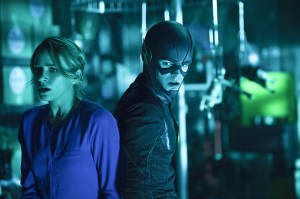 The Flash -- "Running to Stand Still" -- Image: FLA209A_0288b.jpg -- Pictured (L-R): Shantel VanSanten as Patty Spivot and Grant Gustin as The Flash -- Photo: Cate Cameron/The CW -- ÃÂ© 2015 The CW Network, LLC. All rights reserved.