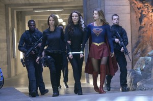 "Blood Bonds" -- With Astra in captivity at the DEO, her husband, Non (Chris Vance), captures Hank, leading to a tense standoff between the two sides. Also, Kara continues to refute Cat's allegations that she is Supergirl, on SUPERGIRL, Monday, Jan. 4 (8:00-9:00 PM) on the CBS Television Network. Pictured left to right: Chyler Leigh, Laura Benanti and Melissa Benoist  Photo: Darren Michaels/Warner Bros. Entertainment Inc. ÃÂ© 2015 WBEI. All rights reserved