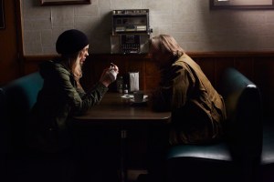 Laura Vandervoort as Elena Michaels and John Ralston as Sasha Antonov