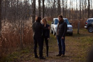 Gregy Bryk as Jeremy Danvers, Laura Vandervoort as Elena Michaels and Greyston Holt as Clay Danvers