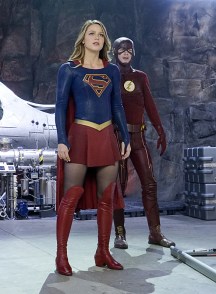 Supergirl and the flash