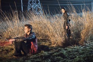 DC's Legends of Tomorrow -- "Last Refuge"-- Image LGN112b_0469b.jpg -- Pictured (L-R): Mitchell Kummen as Young Rory and Faye Kingslee as The Pilgrim -- Photo: Dean Buscher/The CW -- é 2016 The CW Network, LLC. All Rights Reserved.