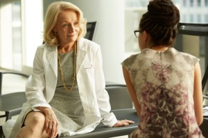 Rosemary Dunsmore as Susan Duncan and Tatiana Maslany as Cosima