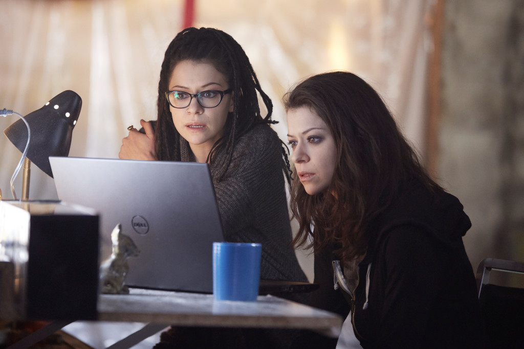 Cosima (TATIANA MASLANY) and Sarah (TATIANA MASLANY)