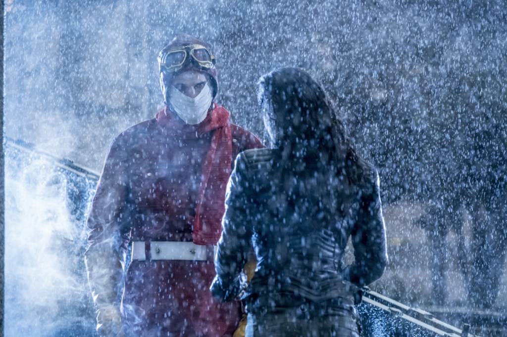 The Flash -- "Attack on Central City" -- FLA314a_0039b.jpg -- Pictured (L-R): Sean Poague as Accelerated Man and Jessica Camacho as Gypsy -- Photo: Katie Yu/The CW -- ÃÂ© 2017 The CW Network, LLC. All rights reserved.